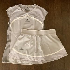 Adidas Stella McCartney workout skirt and top